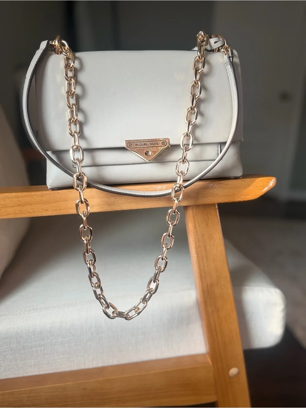 Michael Kors Shoulder Bag with Gold Chain Strap
